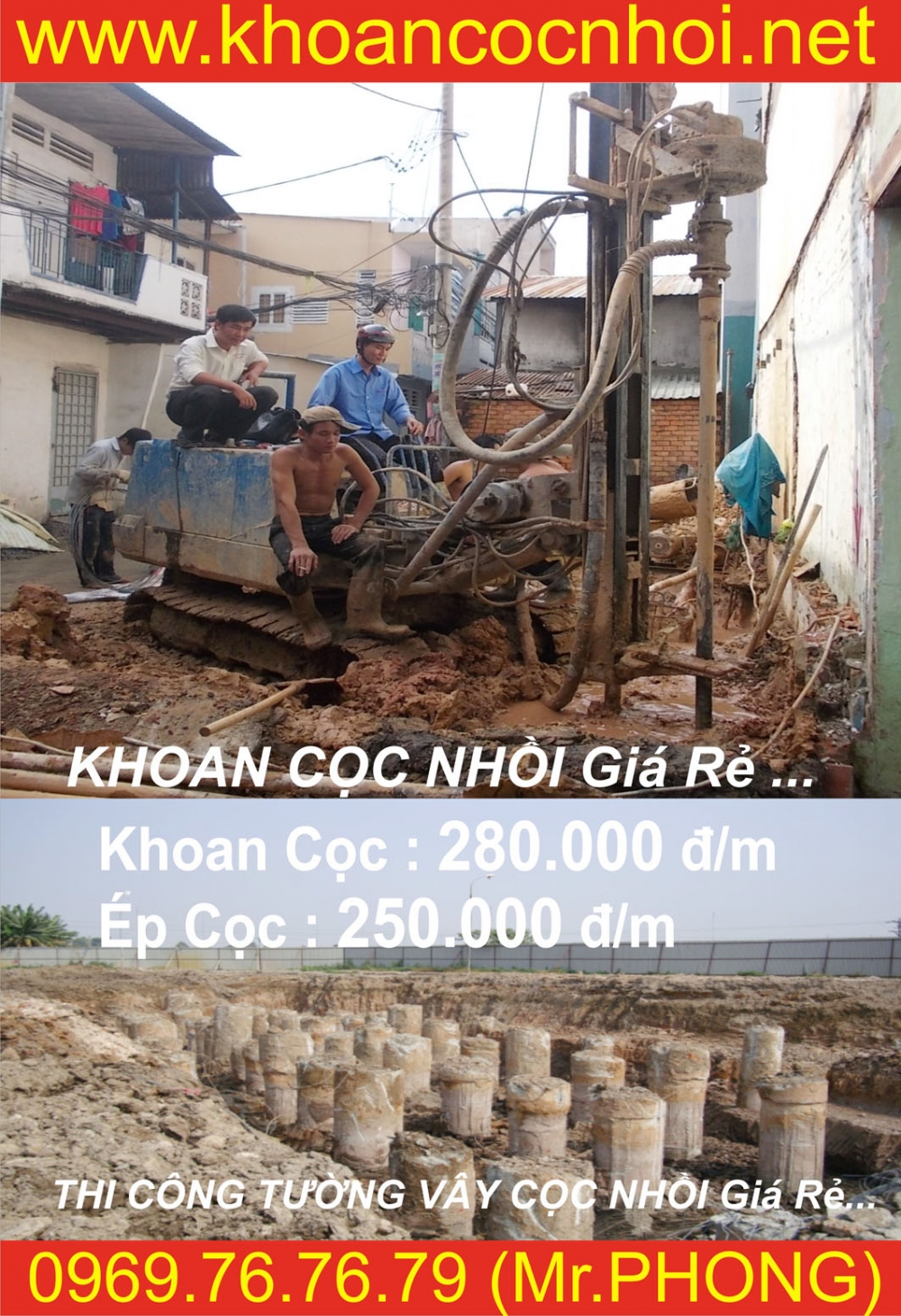 thi công cọc khoan nhồi mini